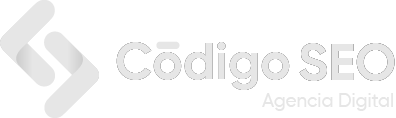 Logo Codigo SEO blanco